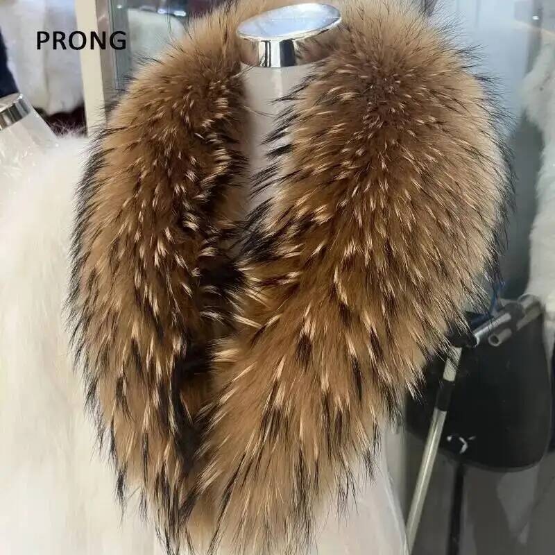 Winter Clothing Clearance - Воротник из натурального меха енота шарф
