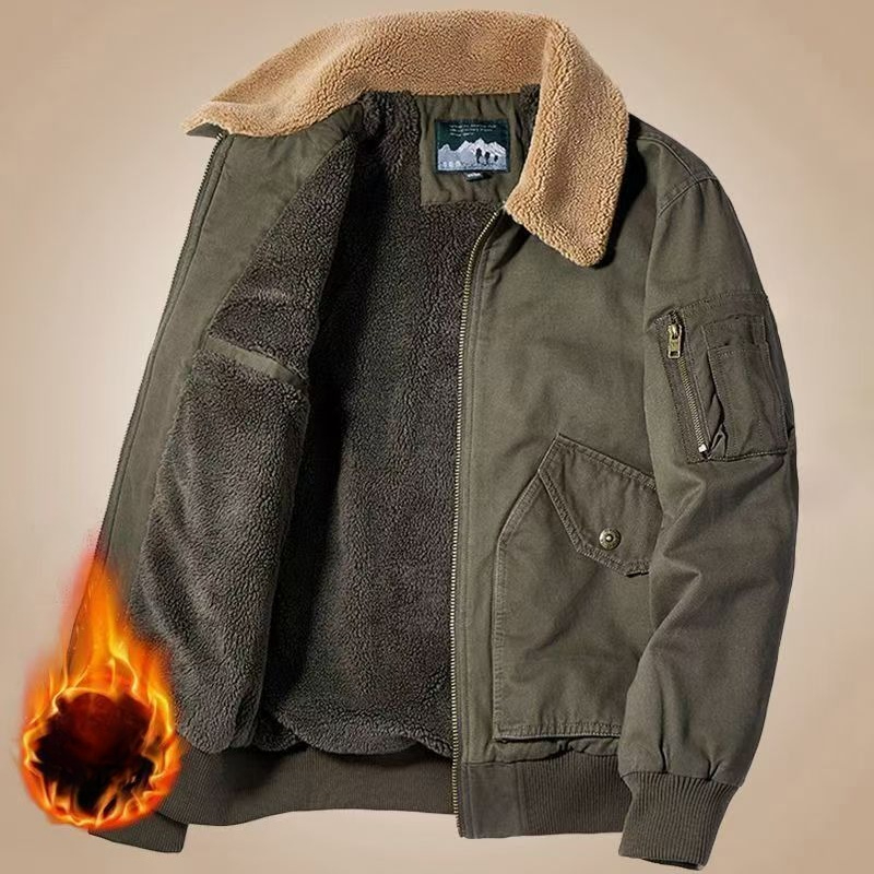Quality Winter Clothing Bomber Jacket - Флисовая куртка в стиле милитари, мужское