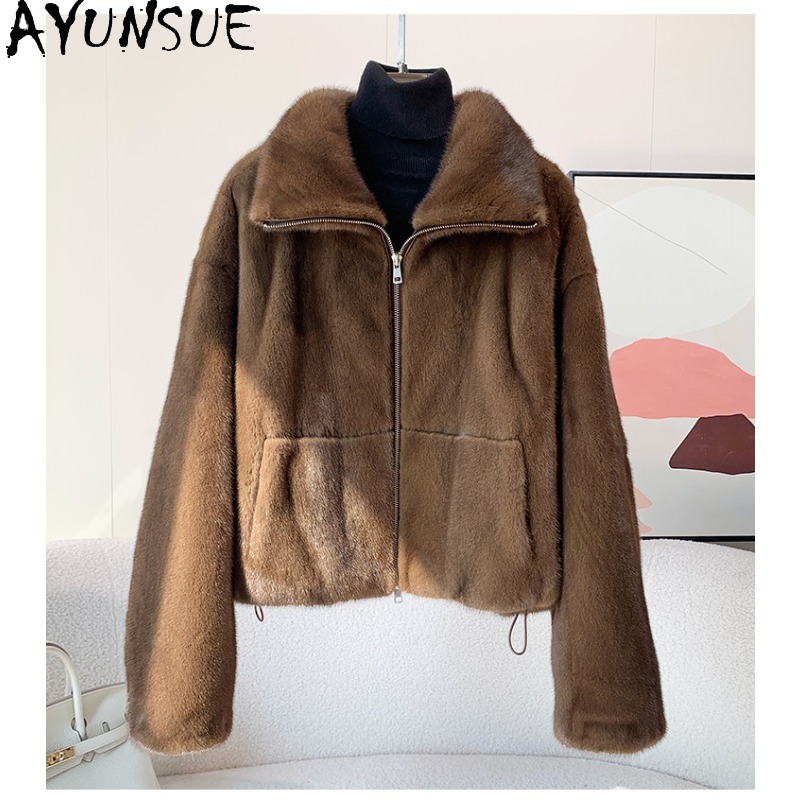 Winter Clothing Label - AYUNSUE Purple Label: Элегантная короткая шуба