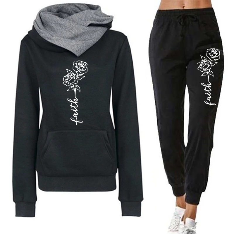 Winter Clothing Factory Outlet - Повседневный женский спортивный костюм с принтом: