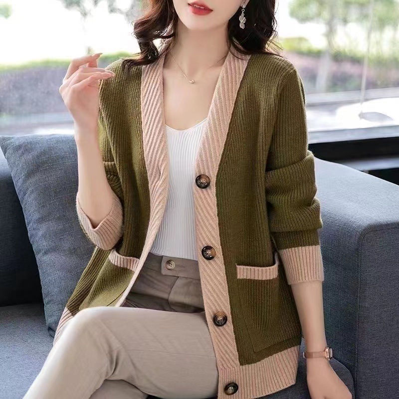 Winter Clothing Factory Outlet - Свободный кардиган с длинными рукавами, женский