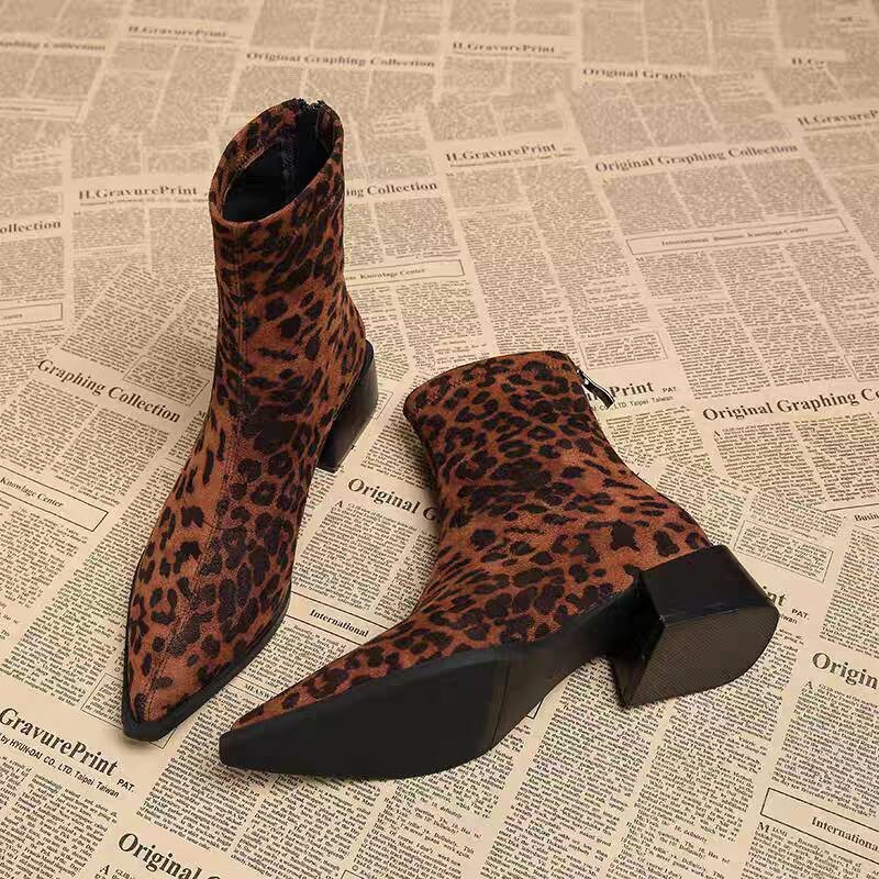 Winter Clothing Ladies - Новые женские ботильоны на низком каблуке,