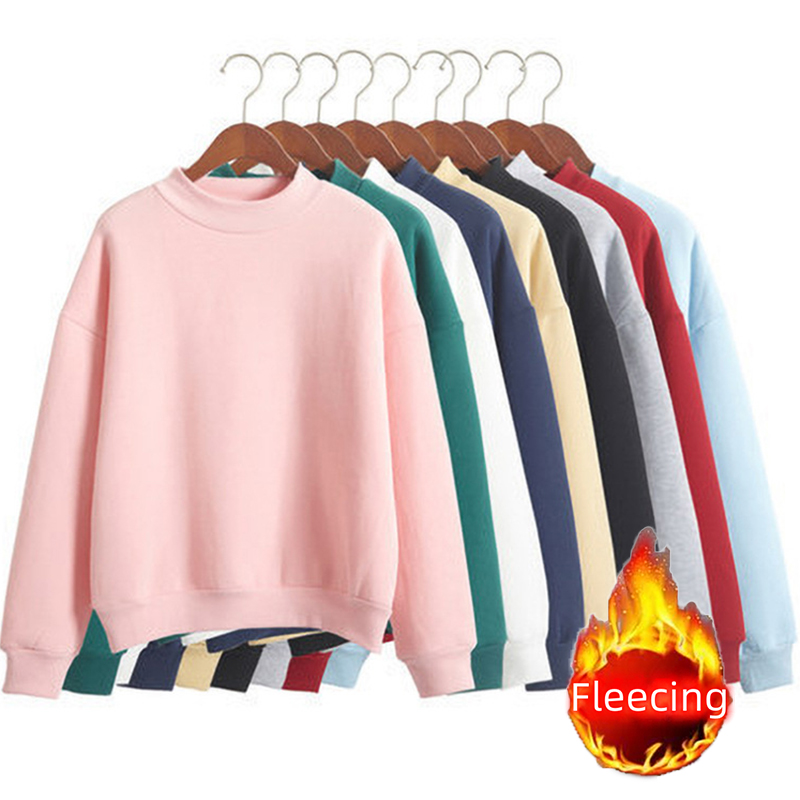 Winter Clothing Trends For Women - Флисовый повседневный топ с высоким воротом