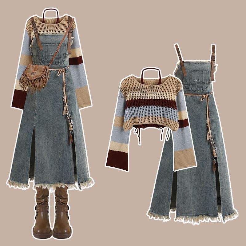 Winter Clothing Ladies - Новинка Весна 2026: Винтажный джинсовый комплект