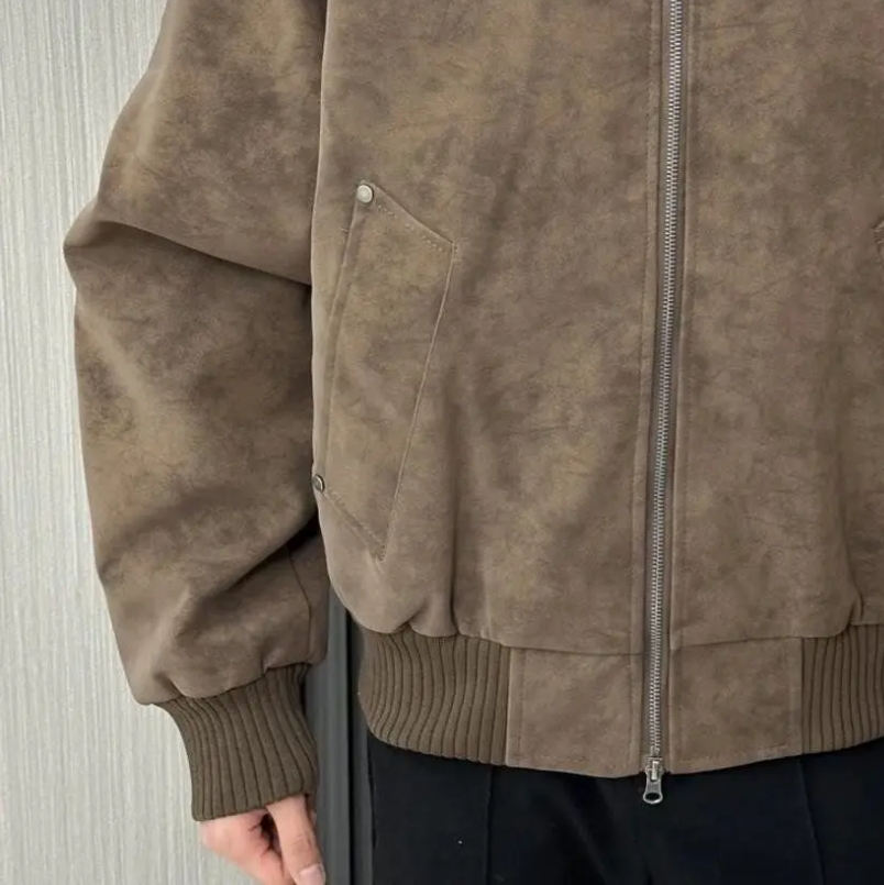 Quality Winter Clothing Bomber Jacket - Осенняя куртка-бомбер большого размера, мужское мешковатое