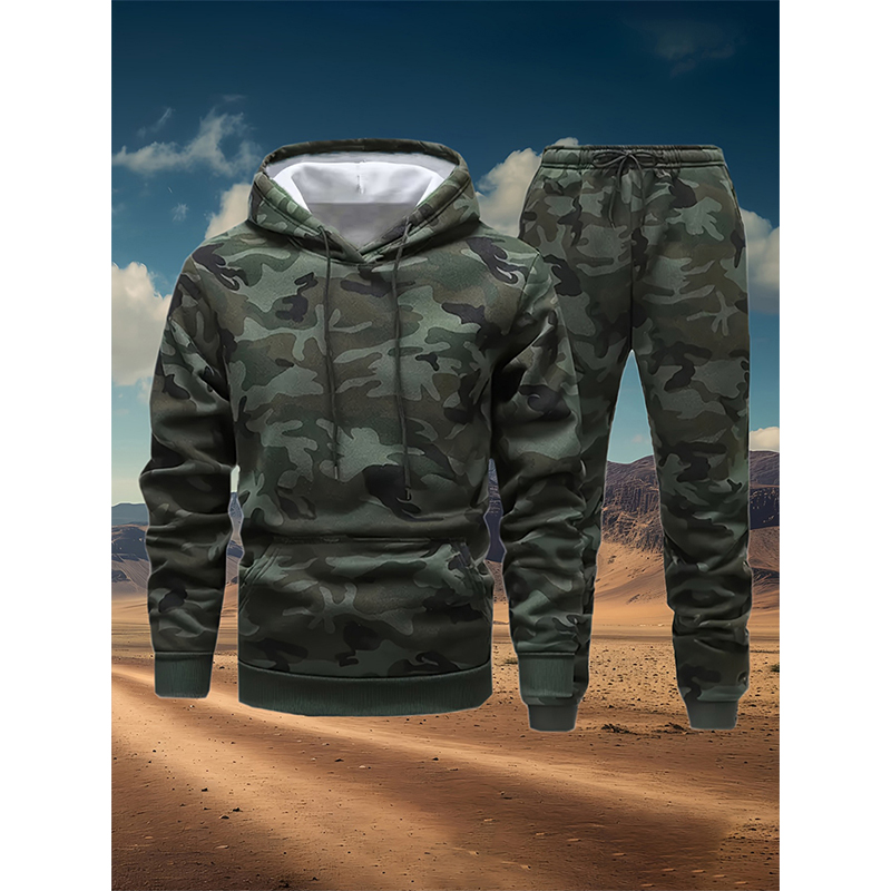Winter Clothing - Осенние камуфляжные комплекты с 3D-принтом: худи