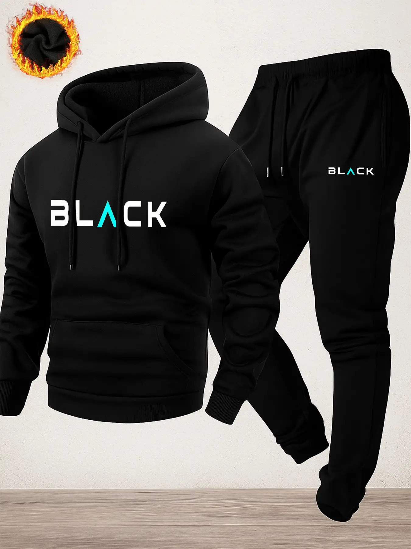 Мужской осенне-зимний спортивн – обзор и цена Fleece Hoodie Lined