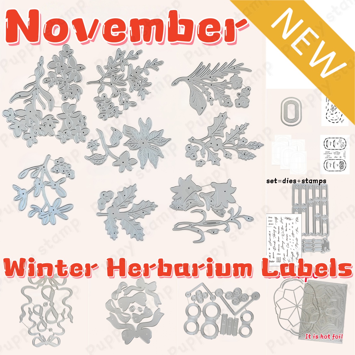 Зимние этикетки для гербарий,  – обзор и цена Winter Clothing Label